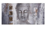 Tableau Toile Bouddha fond blanc