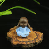 Petite Statuette Bouddha bleu
