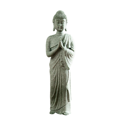 Statue Bouddha Debout Extérieur fond blanc