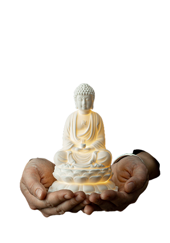 Statue Bouddha Pour Jardin fond blanc