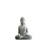 Statue Bouddha Bangkok fond blanc