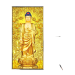 Tableau Bouddha Pièce d'Or fond blanc