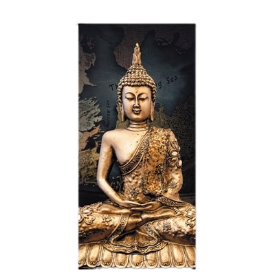 Tableau Bouddha Bronze fond blanc