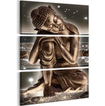 Tableau Bouddha Triptyque