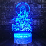 Lampe 3D bouddha