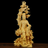 statuette de bouddha en bois 