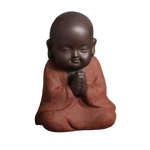 statue bouddha rouge rieur