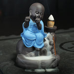 statue bouddha encens bleu