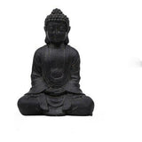 statue bouddha intérieur maison noir