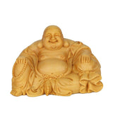 statue bouddha rieur bois