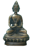 bouddha inde statue sur fond blanc