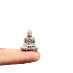 bouddha miniature statue argent
