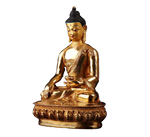 bouddha shakyamuni statue sur fond blanc