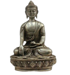statue bouddha médecine sur fond blanc