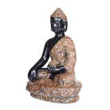 statue bouddha résine gris