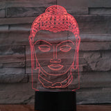 Lampe tête de Bouddha