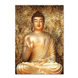 Tableau bouddha reliefs doré