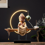 lampe bouddha svastika