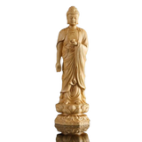 statue de bouddha avec une svastika
