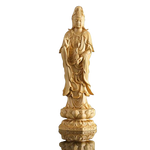 statue de bouddha roi sur fond blanc