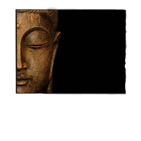 tableau tête du bouddha 
