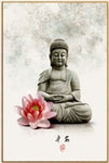 Tableau Bouddha Fleur De Lotus
