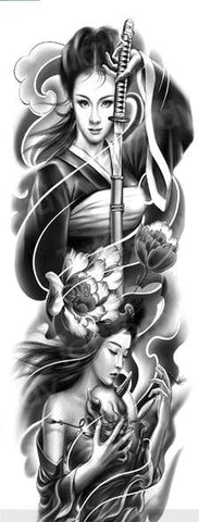 tatouage bouddha femme samouraï