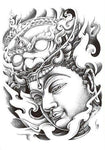 tatouage des yeux de bouddha