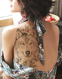 tatouage du loups bouddha sur une épaule