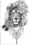 tatouage le lion de bouddha