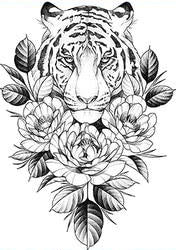 tatouage le tigre bouddha