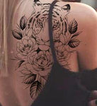 tatouage le tigre bouddha sur une épaule