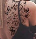 tatouage le tigre bouddha sur une épaule