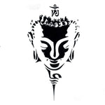 tatouage tête de bouddha stylisé