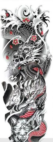tatouage bouddha dragon chinois